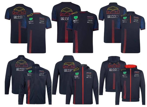 

2023f1 hoodie summer team short sleeve polo shirt same custom