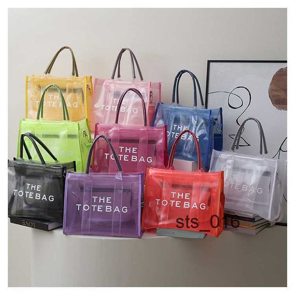 

single-shoulder jelly bags women's transparent new pvc large capacity portable diagonal span tote t230214