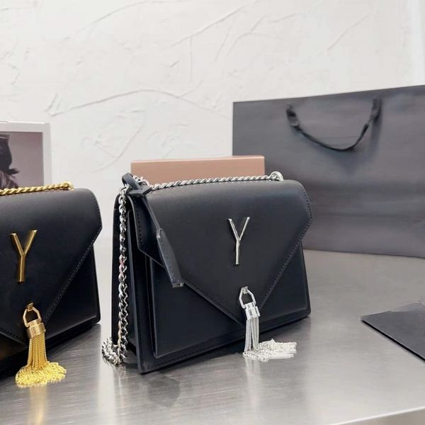 

mini sunset chain bags designer bags plain flap gold silver letters lady crossbody shoulder bag 4 colors 5a quality