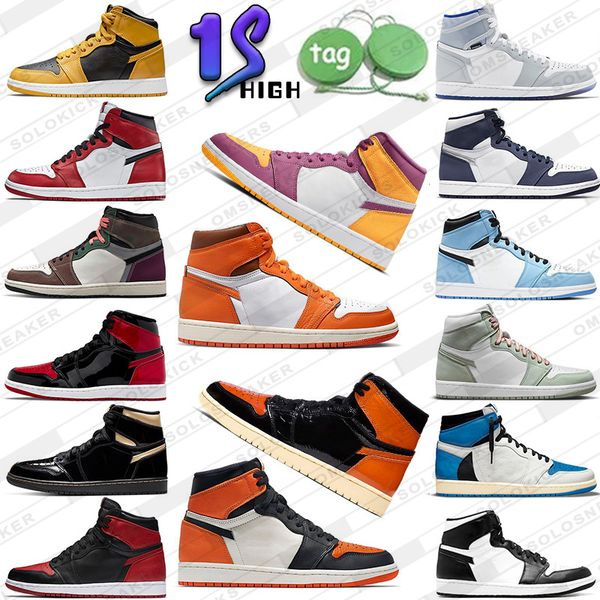 

1s basketball shoes for men trainers jumpman 1 stage haze j1 newstalgia mid university blue offs white yellow college grey women 1s sneakers