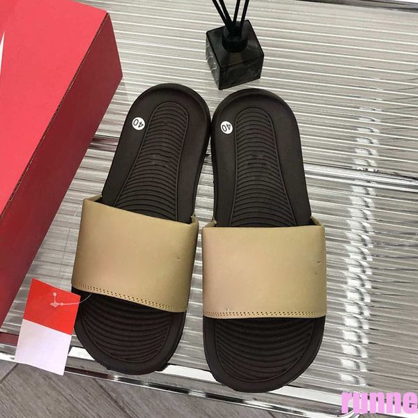 

2023 slippers sandals bone onyx resin pure ochre holes foams runner designer slides sand vermilion moon grey sandals size 36-48 pantoufle mu, Black