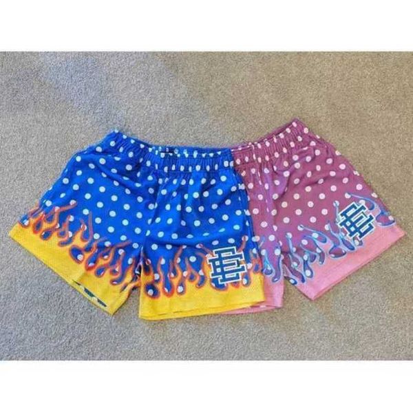 

men's ee fashion luxury shorts eric emanuel basic new york city skyline men women casual pants fitness muscle sports short mesh loose p, White;black