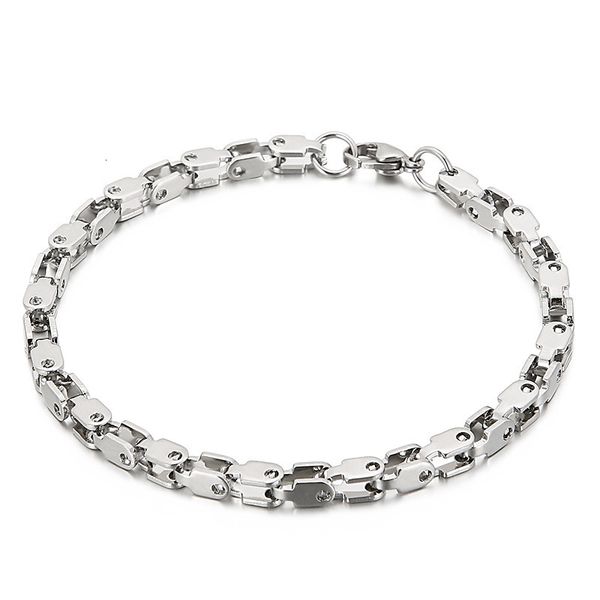 

bangle fashion beads bracelets stainless steel glass beaded jewelry for women 230214, Black