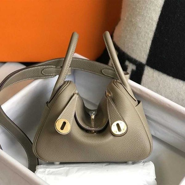 

lindi new pillow bag fashion one-shoulder diagonal portable doctor 2023 new litchi pattern lindi mini soft lea1erf