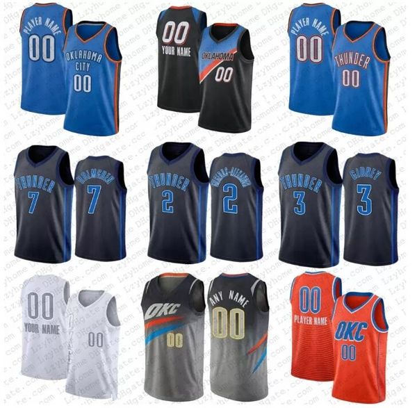 

women youth oklahoma''city thunder''custom men 9 dario saric 2 shai gilgeous-alexander 3 josh giddey 5 luguentz dort 6 j, Black