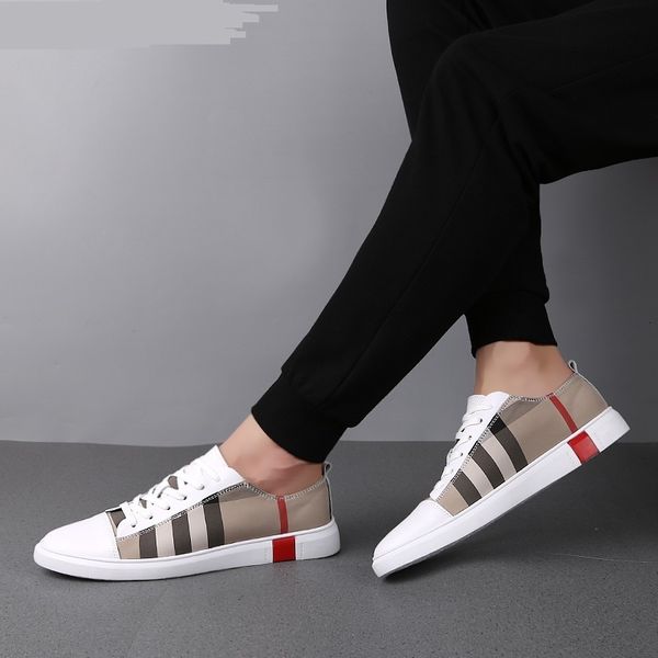 

dress shoes fashion mens breathable skateboard shoes men fashion sneakers trainers shoes casual genuine leather shoes 230214, Black