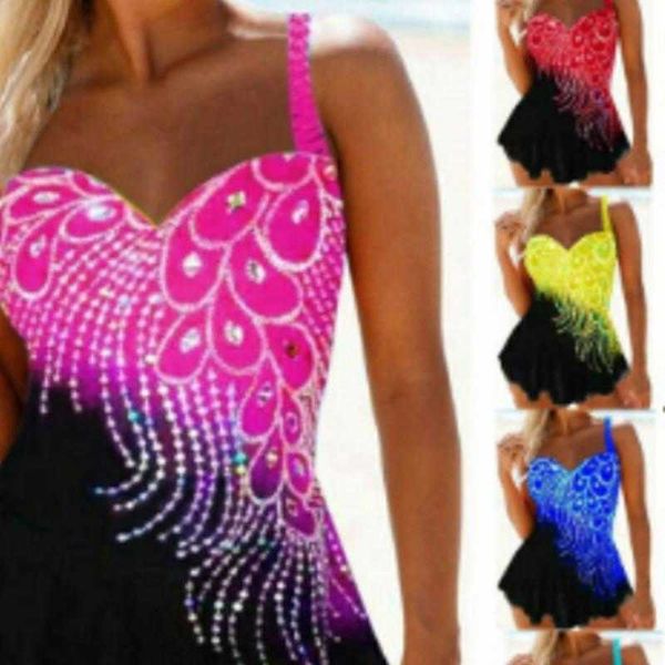 

diamond print skirt swimsuit ladies conservative two piece bikini, White;black