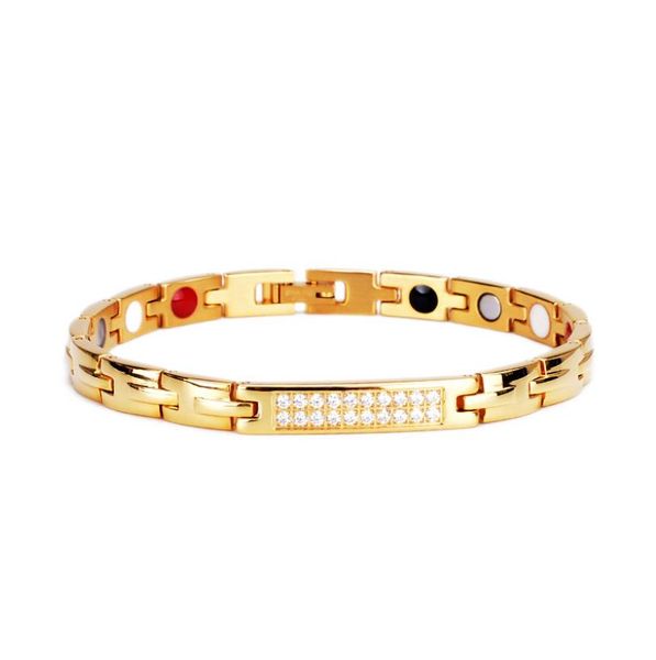 

chain women jewelry fashion watch bracelet with 18k gold plated bracelets man women, Black