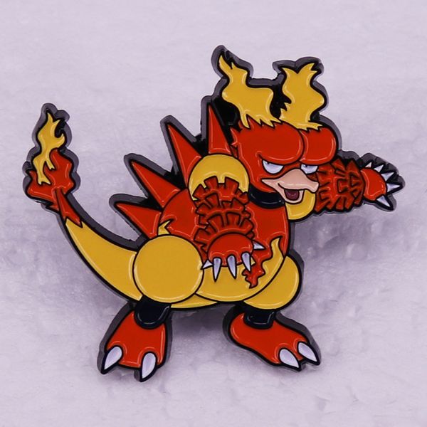 

elf beast brooch cute anime movies games hard enamel pins collect metal cartoon brooch backpack hat bag collar lapel badges, Blue