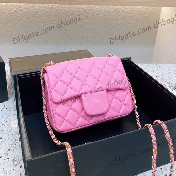 

womens classic mini flap square bags crush pearl crush gold ball metal hardware matelasse chain crossbody shoulder luxury designer sac sacoc