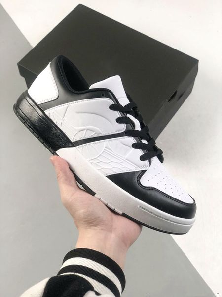 

2023 spirng designer men casual flat shoes genuine leather low cut lace-up 1s sneakers trainers outdoor comfortable skateboard sports shoes, Black