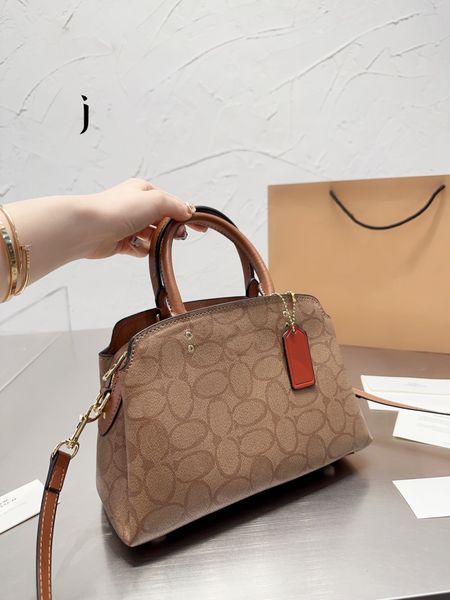 

fashion quality women's dinner bag designer luxury leather canvas shopping bag round letter flower pattern one shoulder size 27-17cm 55