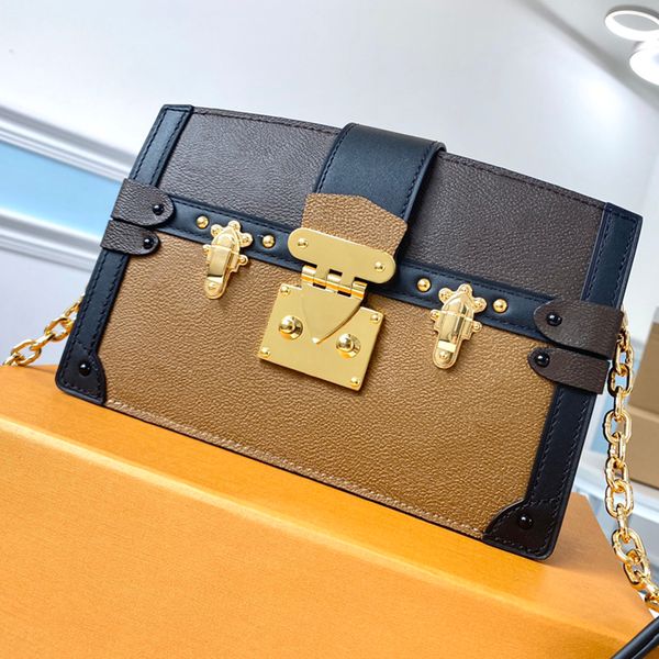 

shoulder bags delicate knockoff designer genuine leather shoulder bag trunk clutch 20cm luxury crossbody bag m43596 with box yl037