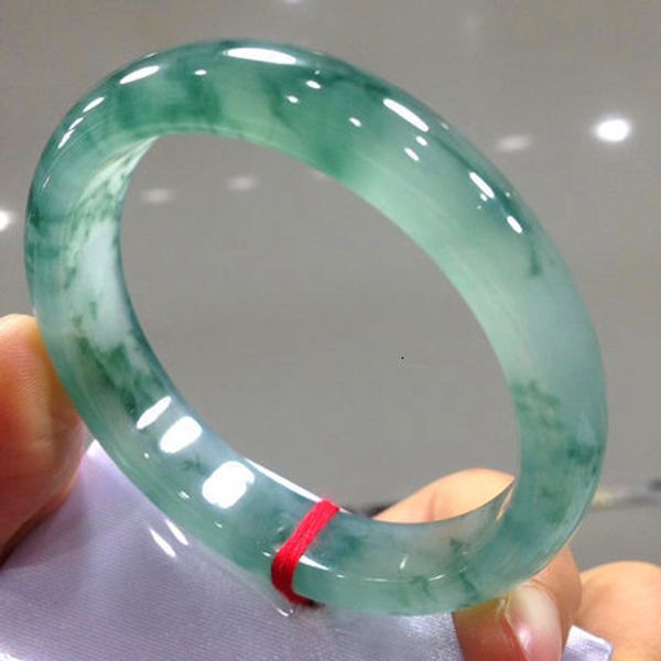 

bangle send certificate ice jade women fine jewelry gifts genuine natural burmese jadeite real jades s amulet bracelets 230214, Black