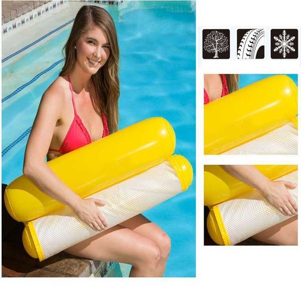 

inflatable floats tubes 2021 new water hammock recliner inflatable floating swimming mattress sea swimming ring pool party toy lounge bed fo