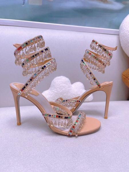 

designer sandals slides women foam runners shoes luxurious wedges for woman sandal heel height 9.5 cm leather diamonds chain party style sof, Black