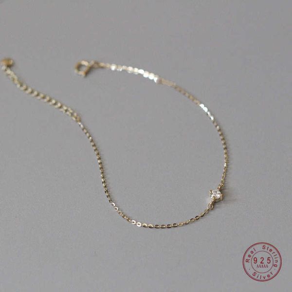 

925 sterling silver exquisite crystal 14k gold plating bracelet women classic temperament party jewelry girlfriend gift, Black