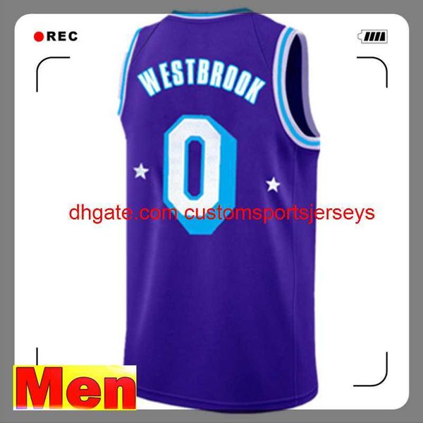 

6 23 carmelo 7 anthony 3 davis jersey russell 0 westbrook basketball jerseys 34 32 men 2022 jame embroidery, Black