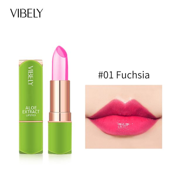 

vibely lip balm new 7 color color mood changing natural aloe vera lipstick long lasting moisturizing makeup cosmetics for women