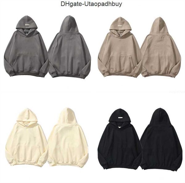 

ess designer men hoody pullover sweatshirts loose long sleeve hooded jumper mens highquality women clothing seven colors to choose from eyvg, Black