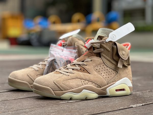 

6 man basketball shoes r shoes t s x jumpman 6s british khaki sail bright crimson medium olive black sail university red sneakers size us7-1