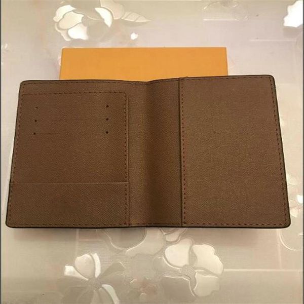 

luxury designer brand women wallets leather passport cover brand credt card holder men business passport holder wallet 8573214g, Brown;gray