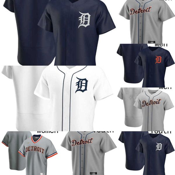 

baseball jerseys men women youth detroit 20 spencer torkelson 17 austin meadows 15 tucker barnhart 30 harold castro 23 kirk gibson 3 alan tr, Blue;black