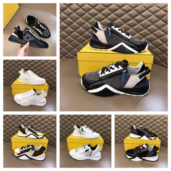 

fashion perfect-brands men's flow sneakers shoes comfort casual walking men sports zipper rubber mesh lightweight skateboard runner sol, Black