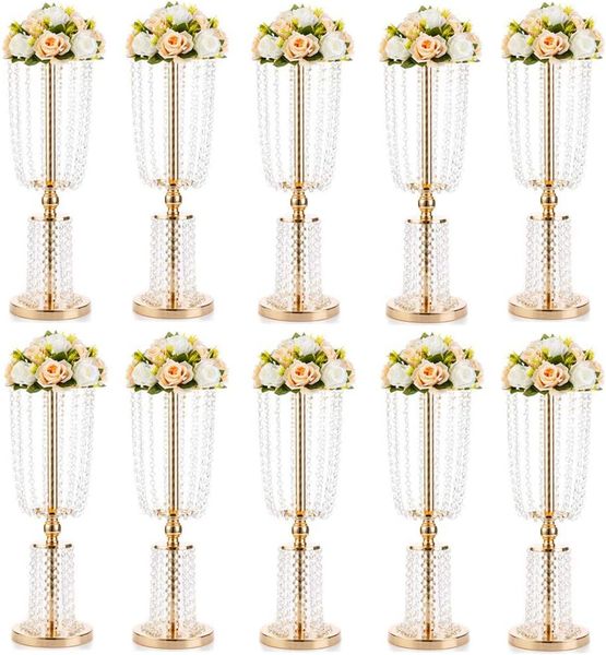 

decoration tall 50cm/110cm Acrylic Crystal Wedding Road Lead Table Flower Stand Candlestick Centerpiece Event Party Wedding Decoration