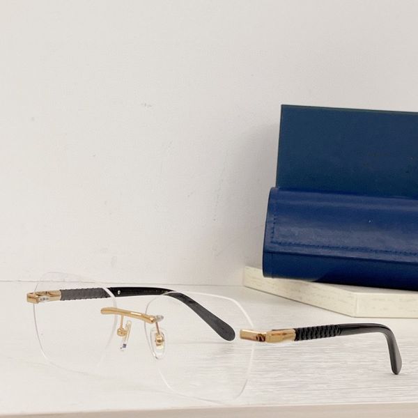 

optical eyeglasses designers for men women retro 47 style anti-blue light lens plate frameless with box, White;black