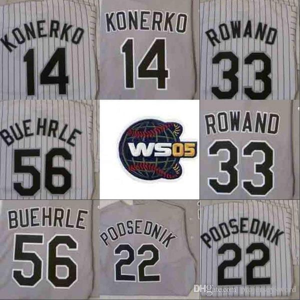 

baseball 2005 ws champions baseball jersey chicago aj pierzynski paul konerko scott podsednik joe crede frank thomas chris sale mark buehrle, Blue;black