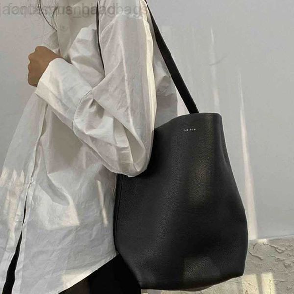 

the row designer bags leather bag 2022 bag fashion shoulder litchi pattern large capacity bucket commuter toteclassic tote bag