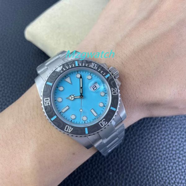 

vsf watch diw 40 mm cal.3135 machinery movement carbon fiber ring mouth sapphire crystal glass waterproof luminous, Slivery;brown