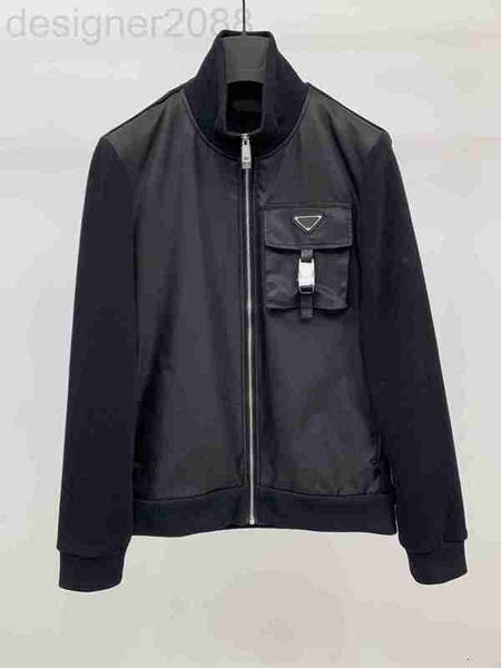 

men's jackets autumn and winter luxury mens bomber jackets multi pocket stitching designer stylish stand collar windproof casual coat o, Black;brown