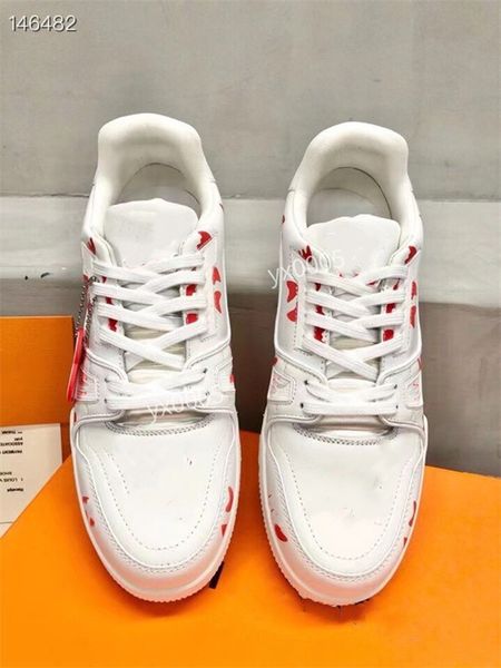 

2023 men boots sneakers shoes mens real leather lace up high fashion designers casual shoes, Black