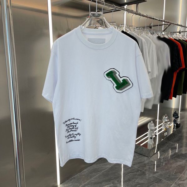 

men's t-shirt2023 letter print designer mens t-shirts fashion luxury brand cotton men and women's round neck tee tshirt short sle, White;black