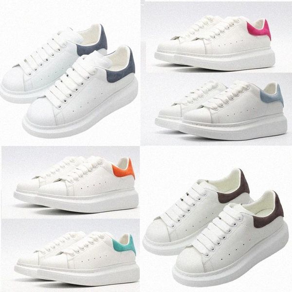 

mcqueens sneakers 2023 designer fashion espadrilles casual shoes white black mens women flats lace up platform oversized suede s la