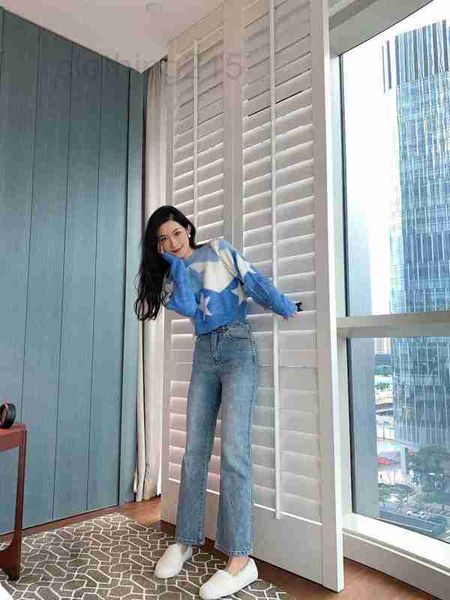 

women's pants & capris designer early autumn sweet cool versatile slim heavy industry rivet decorative high waist jeans 1eaj, Black;white