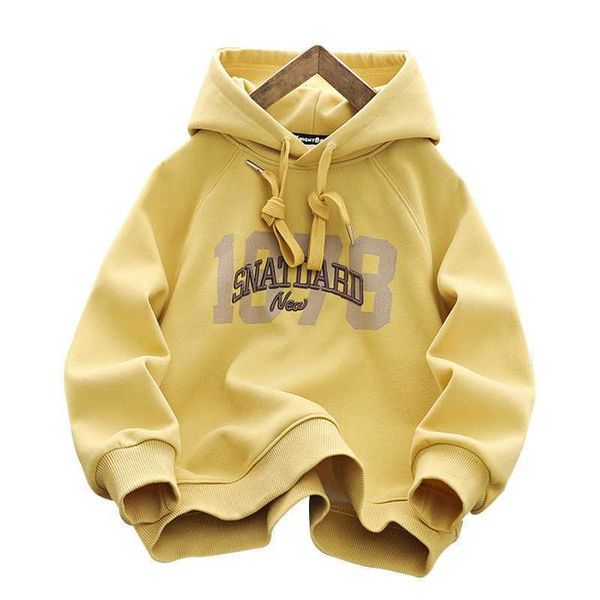 

clothing sets boys' sweater 2023 spring middle and large chil1en's long-sleeved t-shirt fried street hoodie boys' outerwear c, White