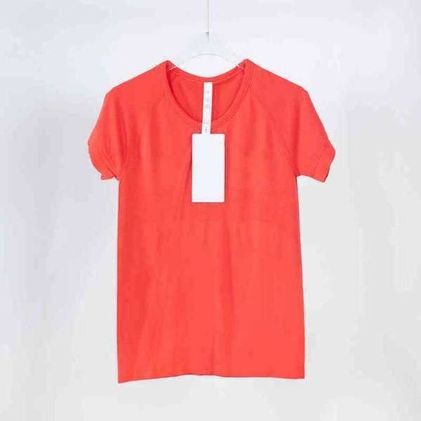 

women's t-shirt a women wear ladies sports t shirts short-sleeved t-shirts moisture wicking knit high elastic fitness lulus tees2023izw, White