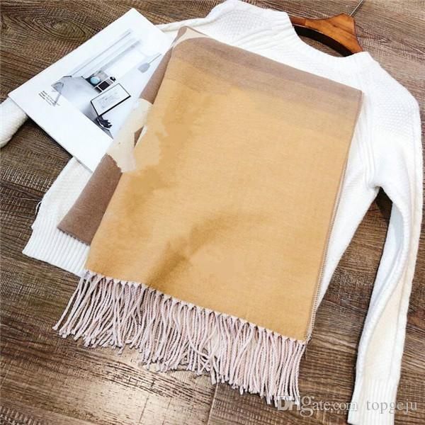 

cashmere scarf classic design cashmere scarf for men and women winter big letter pattern cashmere pashminas shawls scarves, Blue;gray