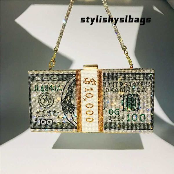 

totes new diamond 10000 dollars bag for woman creative fashion dress dinner women's handbag rhinestone shoulder wedding dinner bag 0214