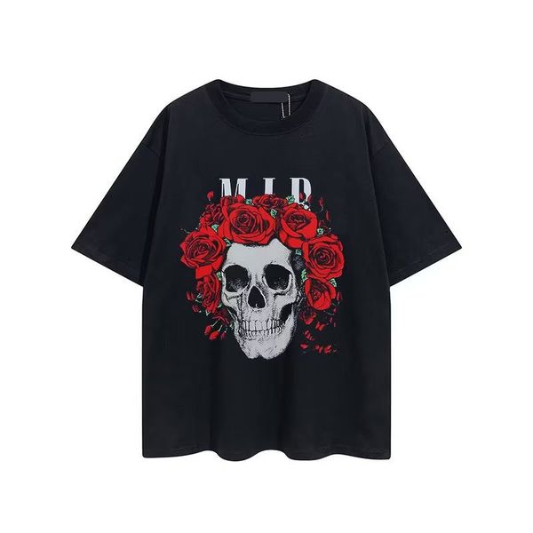 

men's plus tees & polos round t-shirt plus size neck embroidered and printed polar style summer wear with street pure cotton 22oj, Black;brown