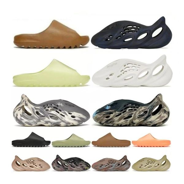 

r slippers men woman slider sandals slide slipper foam ochre runr bone resin clog desert ararat runr slides shoes 36-47, Black