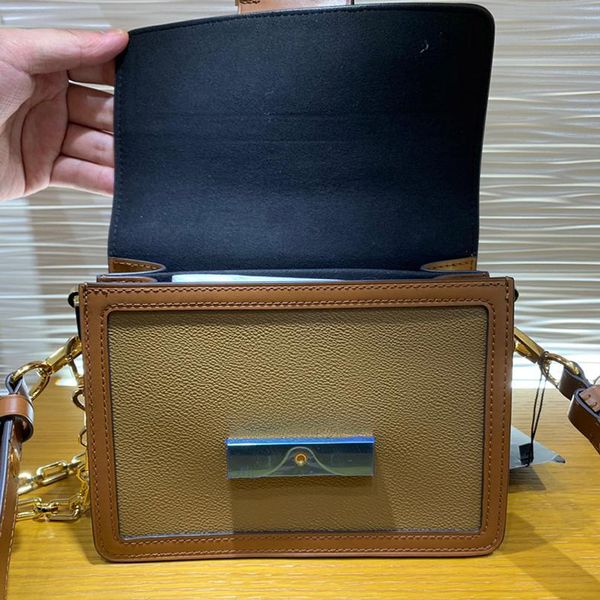 

10a luxury brand shoulder bags high lmitation designer chain bag mini dauphine genuine leather messenger bag m45959 20cm zl027