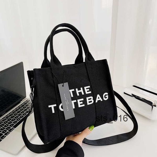 

tote bags canvas portable women's 2023 new winter cross-tidal single shoulder t230214