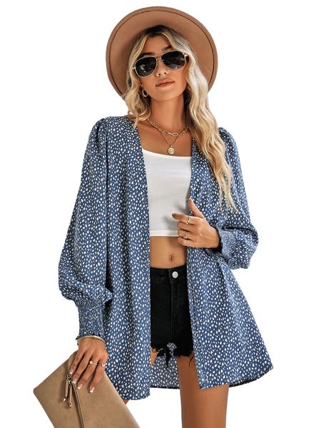 

women kimono shirts leopard print chiffon summer cardigan coat, White