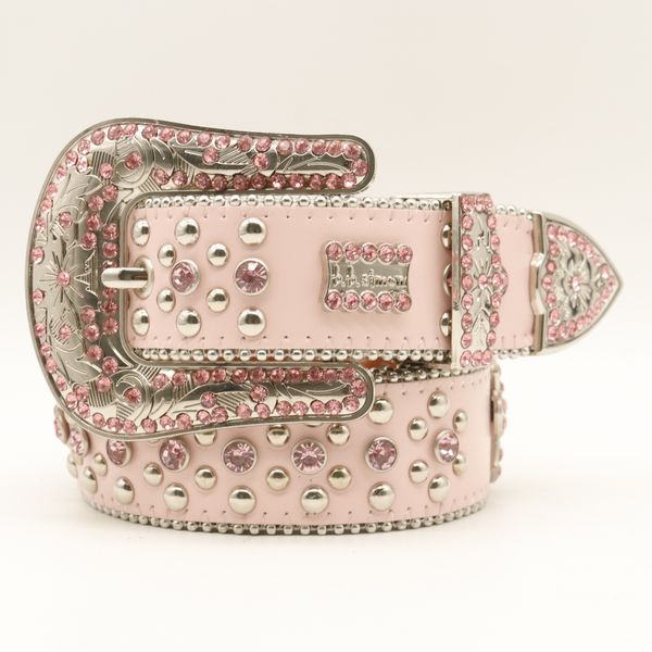 

shiny silver leather belts for women western rhinestone studded belt men vintage bing diamond buckle bb simon belt jeans, Black;brown