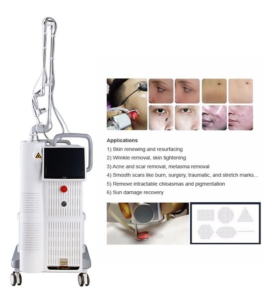 

co2 laser machine 4d engraving power supply tube 1000w remove acne stretch marks fractional arm pigmentation removal machine, Black