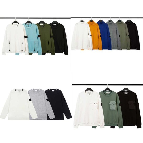 

island mens hoodies toney designer embroidered badge womens cp hoodie multi-pocket cardigan sweatercpcc, Black